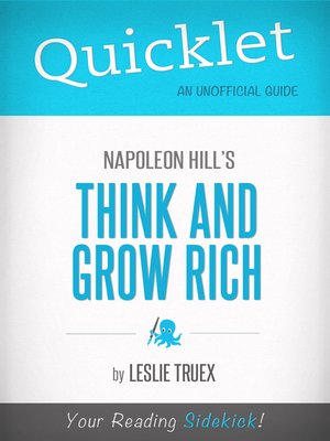 cover image of Quicklet on Napoleon Hill's Think and Grow Rich